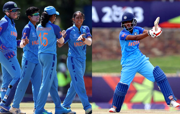 Women's Under-19 T20 World Cup : అమ్మాయిలు అదుర్స్.. టీ20 వరల్డ్ కప్ ఫైనల్ కు భారత్..