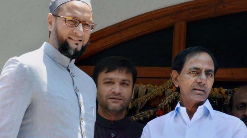 BRS: 50 స్థానాల్లో MIM పోటీ.. ఓవైసీతో వ్యూహం మార్చేసిన కేసీఆర్!!