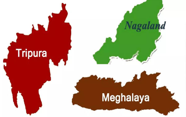 Election Results : త్రిపురలో మళ్లీ కాషాయ జెండా రెపరెపలు.. నాగాలాండ్ బీజేపీ కూటమిదే.. హంగ్ దిశగా మేఘాలయా..