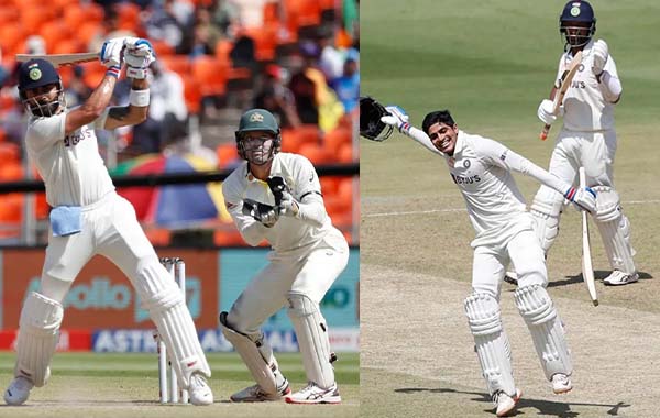 IND Vs AUS : గిల్ సెంచరీ.. క్రీజులో కోహ్లీ.. భారీ స్కోర్ దిశగా భారత్..