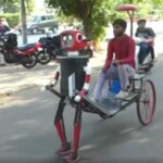 Robot: రింజిం రింజిం రోబోట్.. రిక్షా వాలా జిందాబాద్..