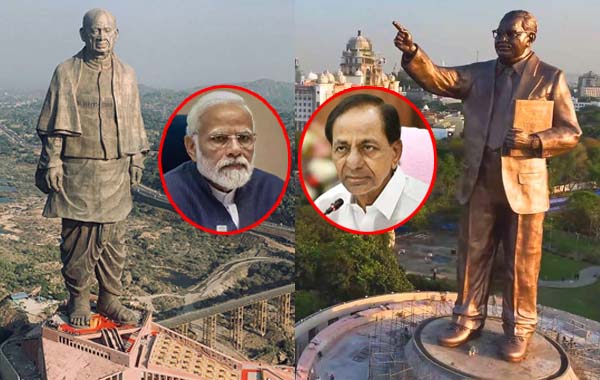 Modi vs KCR: పటేల్ వర్సెస్ అంబేద్కర్.. మోదీ-కేసీఆర్ 'స్టాట్యూ వార్'.. తగ్గేదేలే