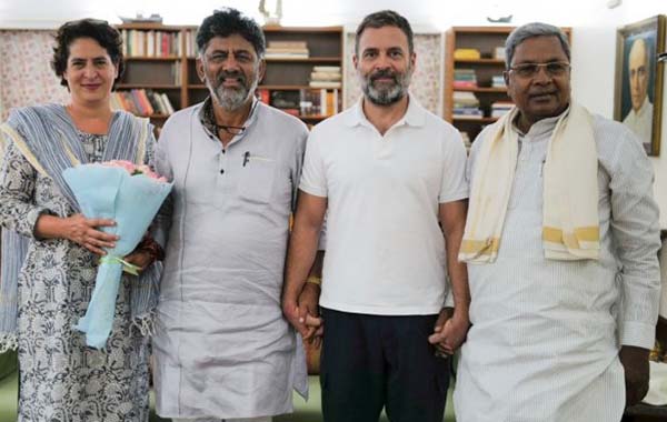 Karnataka : నేడు కర్ణాటక ముఖ్యమంత్రిగా సిద్ధరామయ్య, డిప్యూటీ సీఎంగా డీకే ప్రమాణస్వీకారం..