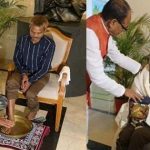 Madhya Pradesh : మూత్ర విసర్జన ఘటన.. బాధితుడి కాళ్లు కడిగిన సీఎం..