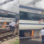 Vande Bharat train : వందే భారత్ ఎక్స్‌ప్రెస్‌ లో మంటలు.. ప్రయాణికులు సేఫ్..