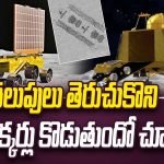 విక్రమ్ ల్యాండర్ తలుపులు తెరుచుకొని ఎలా చెక్కర్లు కొడుతుందో చూడండి