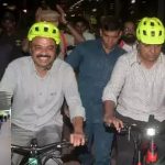 Solar Roof Cycling Track : సోలార్ రూఫ్ సైకిల్ ట్రాక్ పై బర్రెల ఫ్యాషన్ షో