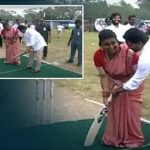 CM Jagan : రోజాకు క్రికెట్ టెక్నిక్స్ నేర్పిన సీఎం జగన్.. ఆడుదాం ఆంధ్రలో సరదా సన్నివేశం..