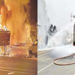 Fire Accident : ఆయిల్ ట్యాంకర్ బోల్తా.. 14 గంటలపాటు జాతీయ రహదారిపై అగ్నికీలలు