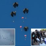 Parachute Fell on Civilians : ఆహారం కోసం ఎదురుచూస్తున్న వారిపై పడిన పారాచూట్.. ఐదుగురు మృతి