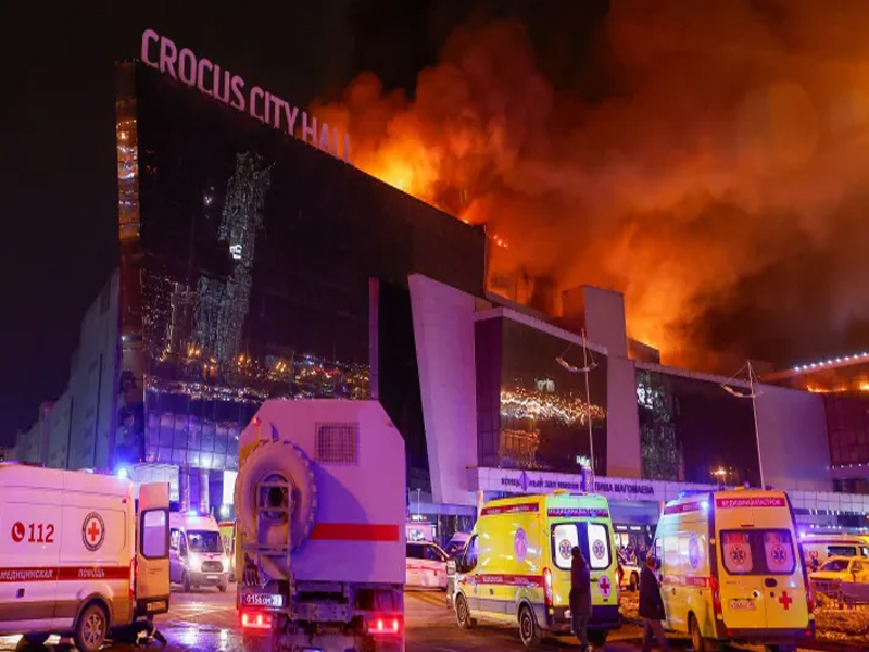 Moscow Concert Attack : మాస్కోలో భారీ ఉగ్రదాడి.. 60 మంది మృతి
