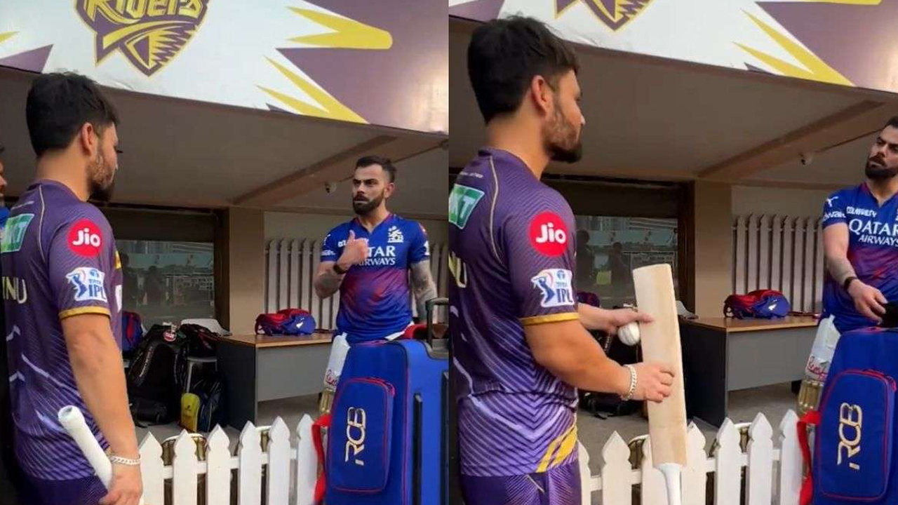 Rinku Singh - Virat Viral Video: "భయ్యా ఈ బ్యాట్ విరిగింది.. ఇంకో బ్యాట్ ఇయ్యవా".. వైరల్ అవుతున్న విరాట్ - రింకు సంభాషణ!