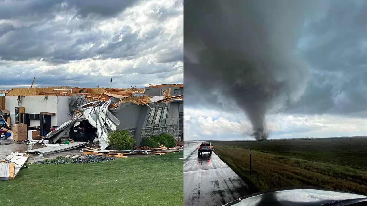 US Tornadoes: అమెరికాలో టోర్నడోల బీభత్సం.. అనేక ప్రాంతాల్లో దెబ్బతిన్న ఇళ్లు
