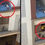 Shocking Video: బాల్కనీ నుంచి జారిపడిన 8 నెలల పసికందు.. రూఫ్ చివరిలో చిక్కుకున్న దృశ్యాలు వైరల్