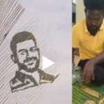 Dhoni Coconut Leave Art: సీఎస్కే ఫ్యాన్స్ ఆ.. మజాకా.. కొబ్బరి ఆకులపై ధోనీ ఫోటో గీసేసారు..
