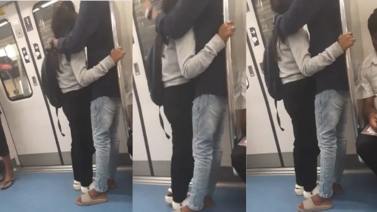 Couple Intimate in Metro Rail: ఛీ.. ఛీ… ఇదేం పని.. మెట్రో‌లో రెచ్చిపోయిన యువజంట!