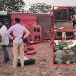 Travel bus accident in Kurnool: ట్రావెల్ బస్సు బోల్తా, ఇద్దరు చిన్నారులు మృతి